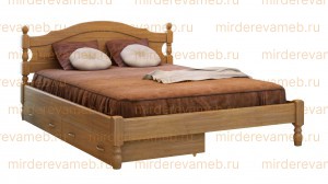 Кровать Жанна модель№2 из массива дерева