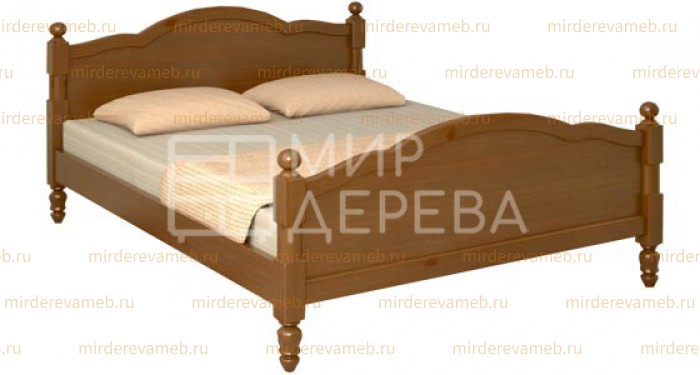 Кровать Мелодия из массива дерева
