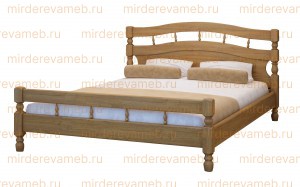 Кровать Солнце модель №1 из массива дерева