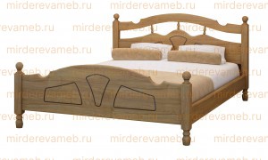 Кровать Солнце модель №2 из массива дерева