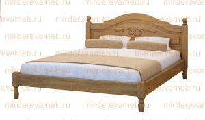 Кровать Филенка с рисунком из массива дерева