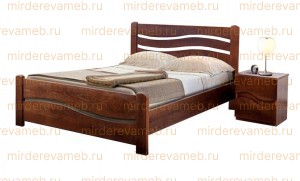 Кровать Вивия из массива дерева