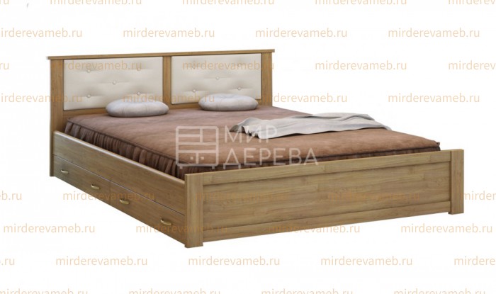 Кровать Глория из массива дерева