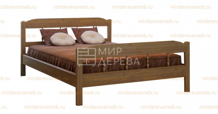 Кровать Дачная из массива дерева