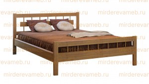 Кровать Сакура из массива дерева