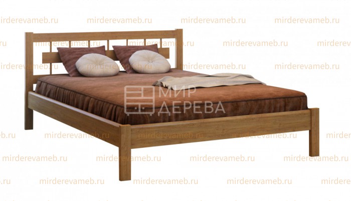Кровать Сакура модель№2 из массива дерева