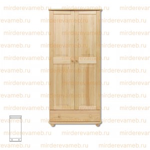 Шкаф Витязь 102 из массива дерева Ш-80см,В-190см,Г-60см
