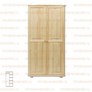 Шкаф Витязь 104 из массива дерева Ш-80см,В-190см,Г-60см
