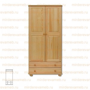 Шкаф Витязь 110 из массива дерева Ш-80см,В-200см,Г-60см
