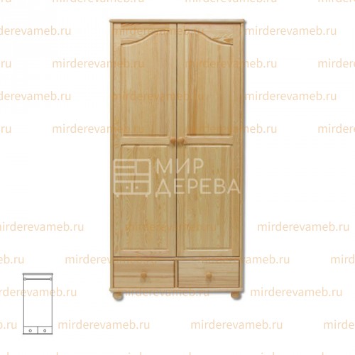 Шкаф Витязь 113 из массива дерева Ш-90см,В-190см,Г-60см