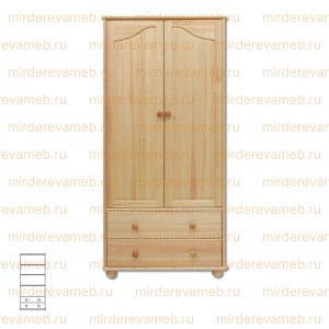 Шкаф Витязь 114 из массива дерева Ш-90см,В-190см,Г-40см