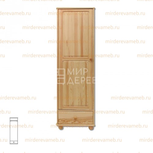 Шкаф Витязь 116 из массива дерева Ш-50см,В-190см,Г-60см