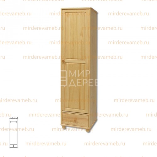 Шкаф Витязь 124 из массива дерева Ш-40см,В-190см,Г-60см