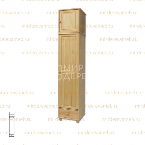 Шкаф Витязь 125 из массива дерева Ш-40см,В-240см,Г-60см