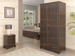 Шкаф Лиана 17 из массива дерева Ш-90см,В-190см,Г-60см