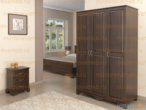 Шкаф Лиана 10 из массива дерева Ш-120см,В-190см,Г-60см