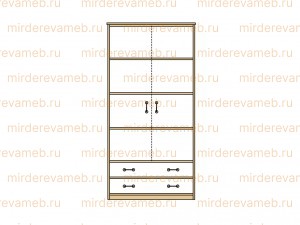 Шкаф ШВ 110 из массива дерева Ш-80см,В-200см,Г-60см