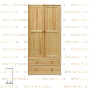 Шкаф Витязь 111 из массива дерева Ш-80см,В-180см,Г-45см