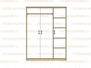 Шкаф ШВ 105 из массива дерева Ш-120см,В-190см,Г-60см