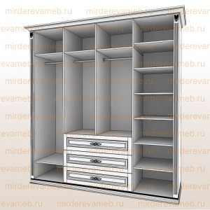 Шкаф Верджиния Люкс из массива дерева Ш-180см,В-230см,Г-60см