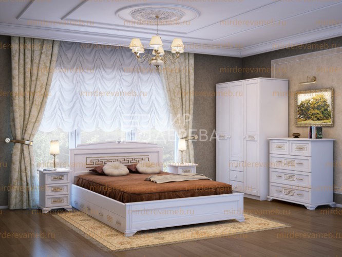 Спальный гарнитур Афина из массива