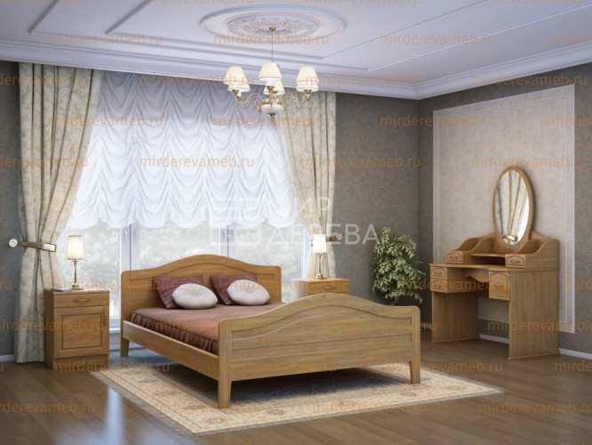 Спальный гарнитур Сатэра из массива