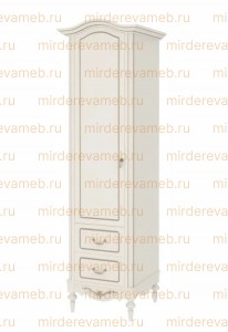 Шкаф Амелия одностворчатый с резьбой Ш-56см,В-230см,Г-63см