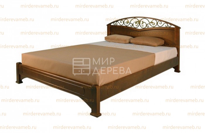Кровать Омега модель№3 из массива