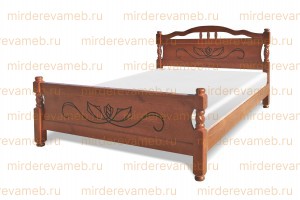 Кровать Грета из массива дерева 