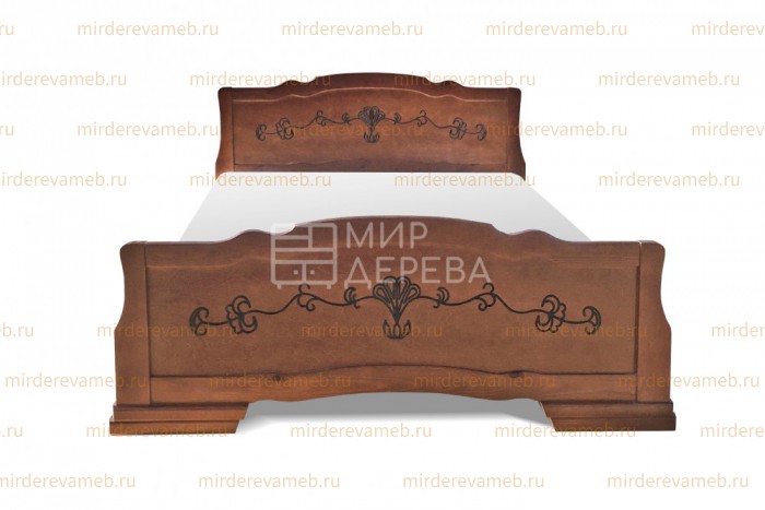 Кровать Ларио из массива дерева
