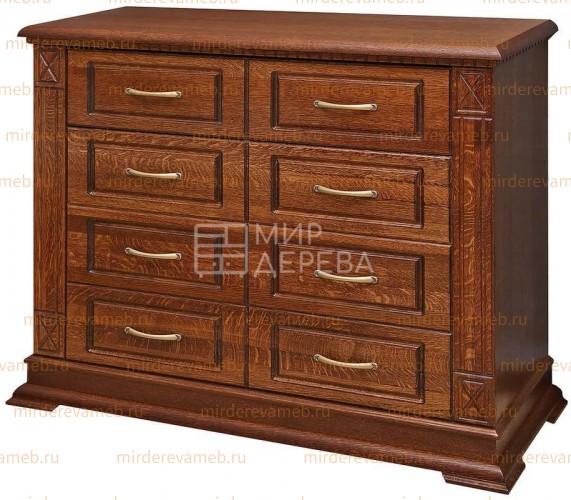 Комод Верди 400.4 ( 4ящика ) из массива дерева Ш-120см,В-100см,Г-45см