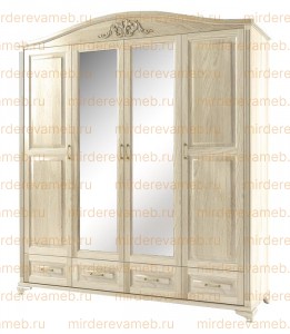 Шкаф Венеция 3.4 из массива Ш-200см,В-220см,Г-60см