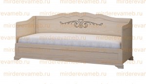 Кровать Муза 3 спинки из массива