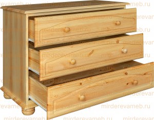 Комод Лотос модель№2 из массива Ш-90см,В-70см,Г-45см
