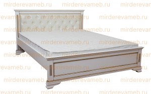 Кровать Лира с мягкой вставкой из массива