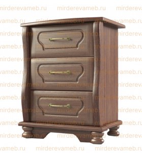 Тумба Грация 3 ящика из массива Ш-45см,В-58см,Г-32см