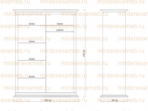 Шкаф - купе Лирона модель№2 из массива дерева Ш-180см,В-240см,Г-60см