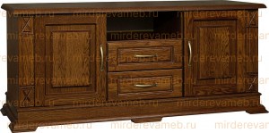 ТВ тумба Верди - 316. 120 (филенка) из массива дерева Ш-120см,В-60см,Г-45см