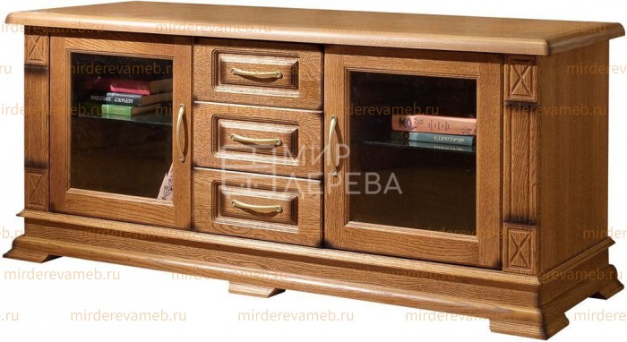 ТВ тумба Верди - 318. 120 из массива дерева Ш-120см,В-60см,Г-45см