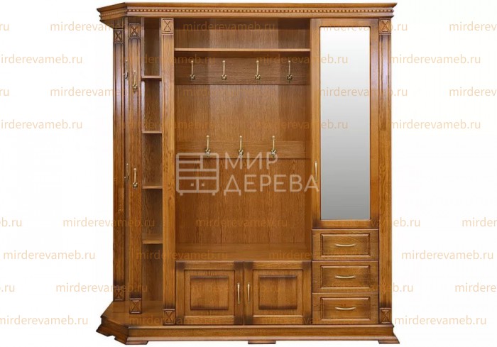 Прихожая Верди - 303.2 из массива дерева Ш-200см,В-220см,Г-50см