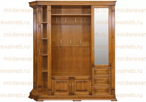 Прихожая Верди - 303.2 из массива дерева Ш-200см,В-220см,Г-50см