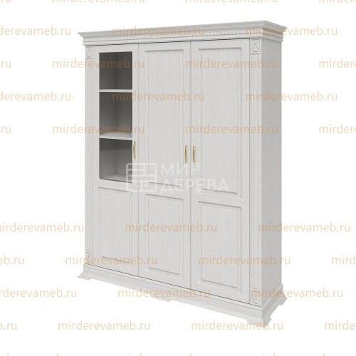 Книжный шкаф Верди - 326 из массива дерева Ш-160см,В-200см,Г-45см