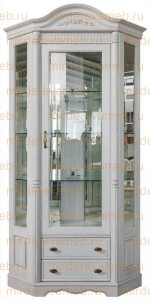 Шкаф Сервант Паола угловой из массива дерева Ш-110см,В-220,Г-45/70см