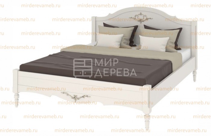Кровать Амелия модель №2 с резьбой 
