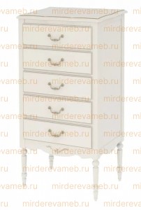 Комод Амелия 5 ящиков с резьбой Ш-65см,В-130см,Г-50см