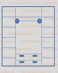 Шкаф Вилора 4-х створчатый из массива Ш-180см,В-220см,Г-60см