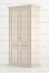 Шкаф Верджиния с резьбой 2-х створчатый модель№1 из массива Ш-110см,В-230см,Г-60см