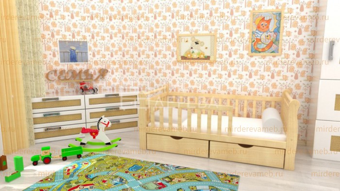 Кровать Мия из массива