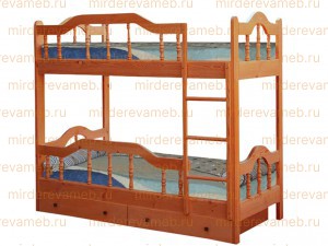 Кровать 2-х ярусная Ривьера из массива
