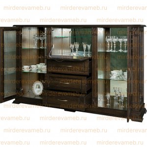 Шкаф Сервант Верди - 315.5 из массива дерева Ш-150см,В-120см,Г-45см